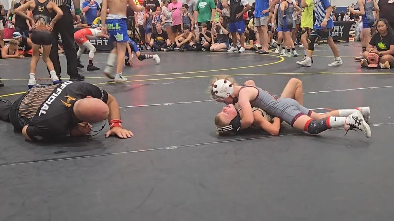 The Rumble at Cedar Point 7/12/25 4th match 9u duals #wrestling #youthwrestling #girlwrestler #win 