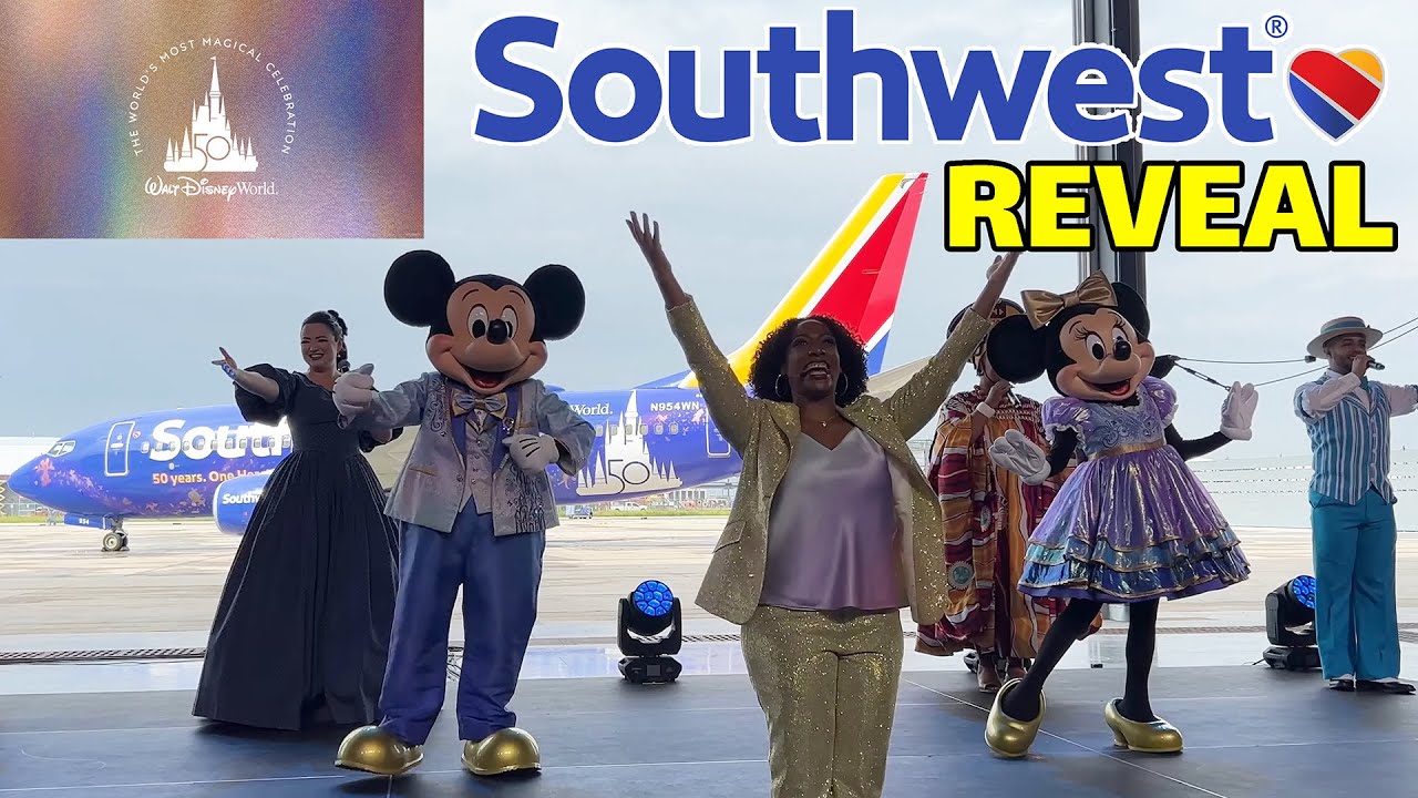 Walt Disney World 50th Anniversary Plane Reveal and Tour | Southwest Airlines