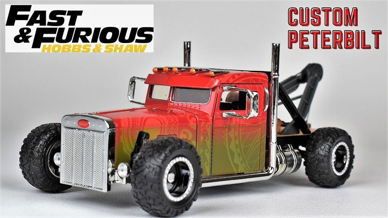 JADA CUSTOM PETERBILT FROM FAST AND FURIOUS HOBBS AND SHAW UNBOXING 1:24