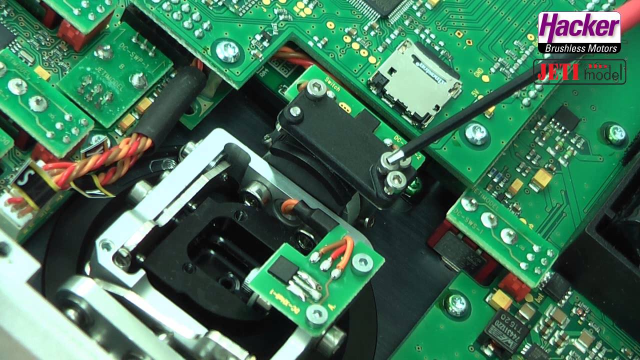 JETI Duplex Sender - Multimode-Steuerknüppel Umbau
