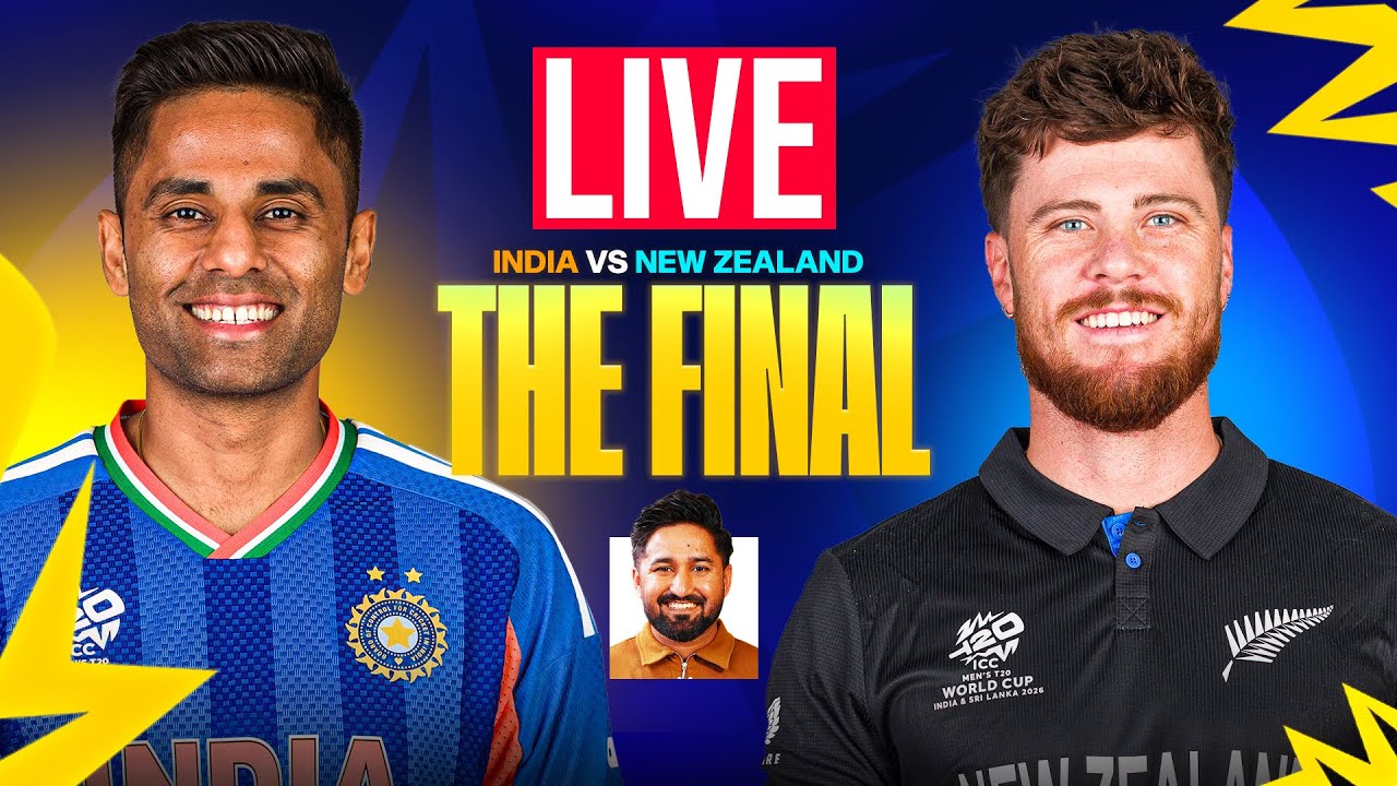 India vs New Zealand LIVE | IND vs NZ Final Live Score | ICC T20 World Cup 2026 FINAL