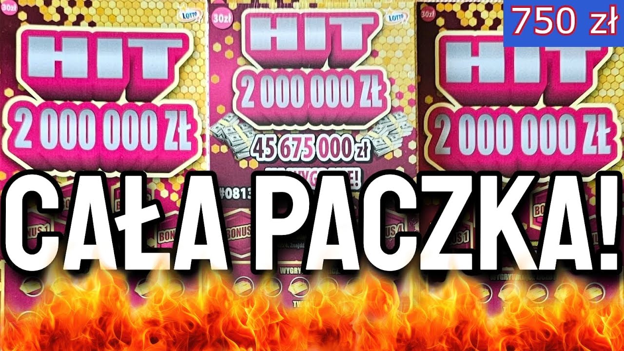 Cała paczka zdrapki HIT za 750 zł!🔥 Najdroższy odcinek na kanale 🔥Są emocje, są trafienia 🎉 #zdrapki