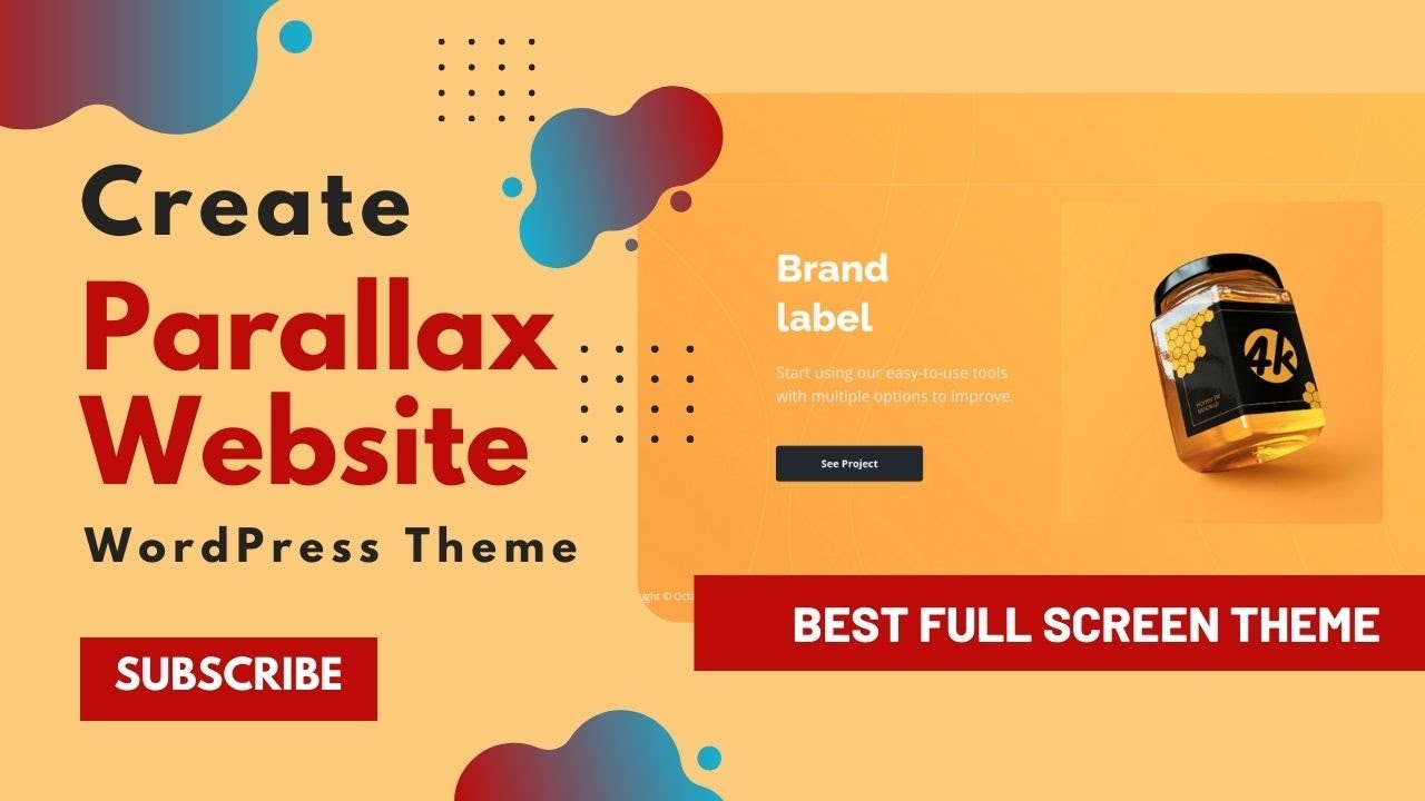 Create Parallax Landing Page Website | Best Parallax WordPress Theme | Octavian WordPress Theme