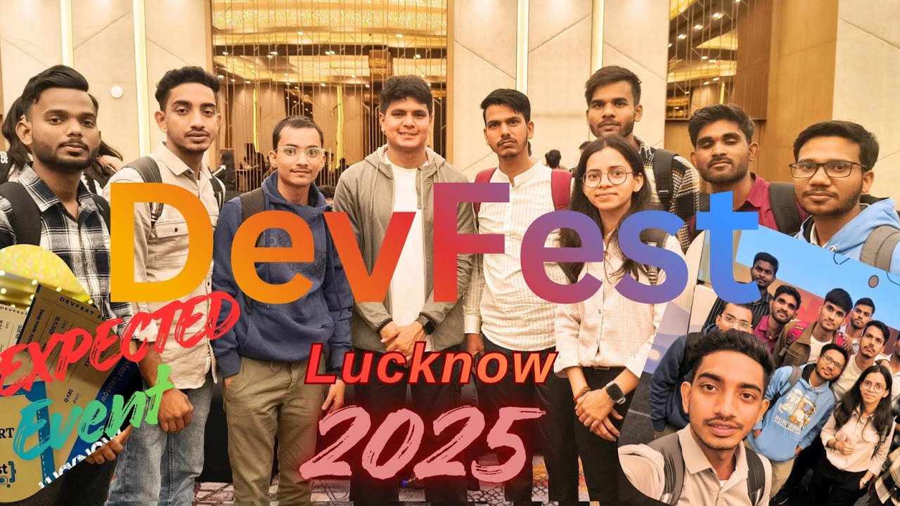 🌟 GDG Lucknow Full Vlog I Dive into Google Developer Fest 2025 🚀I Latest Tech & Talk.#vlog #devfest 