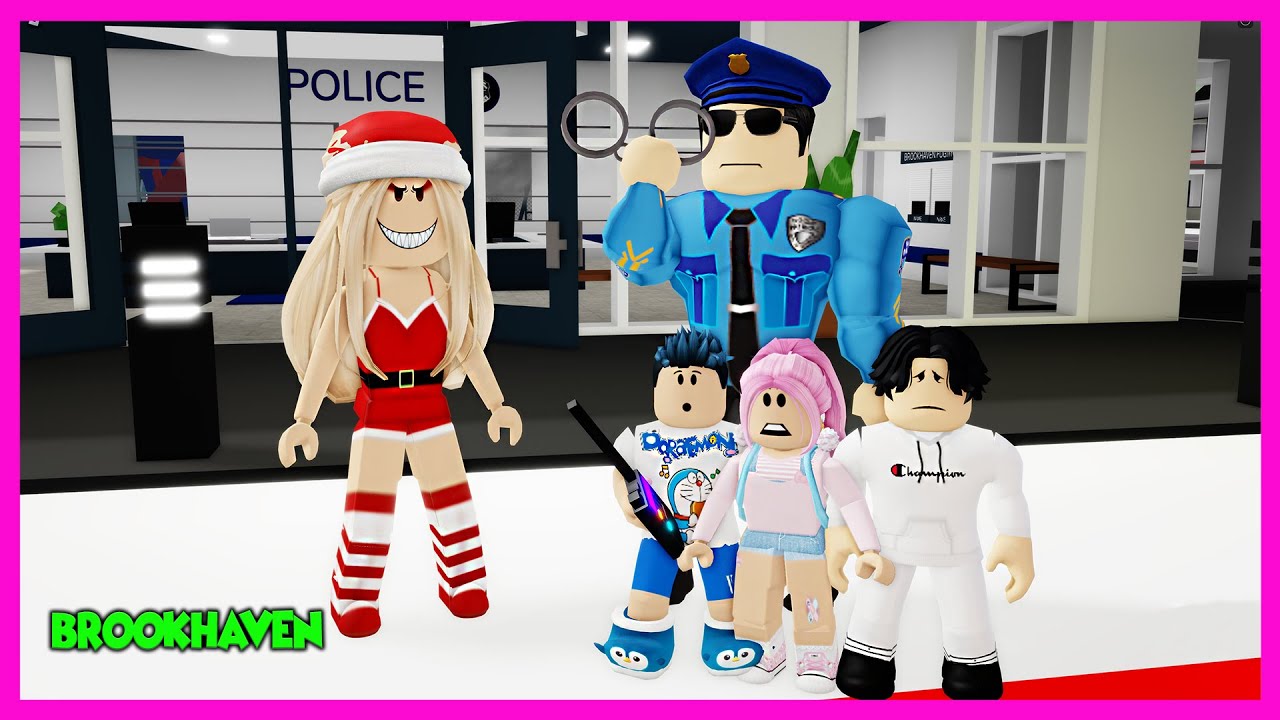KÖTÜ ABLA BİZİ KAÇIRDI POLİS BABAM KURTARACAK !!! | ROBLOX BROOKHAVEN RP
