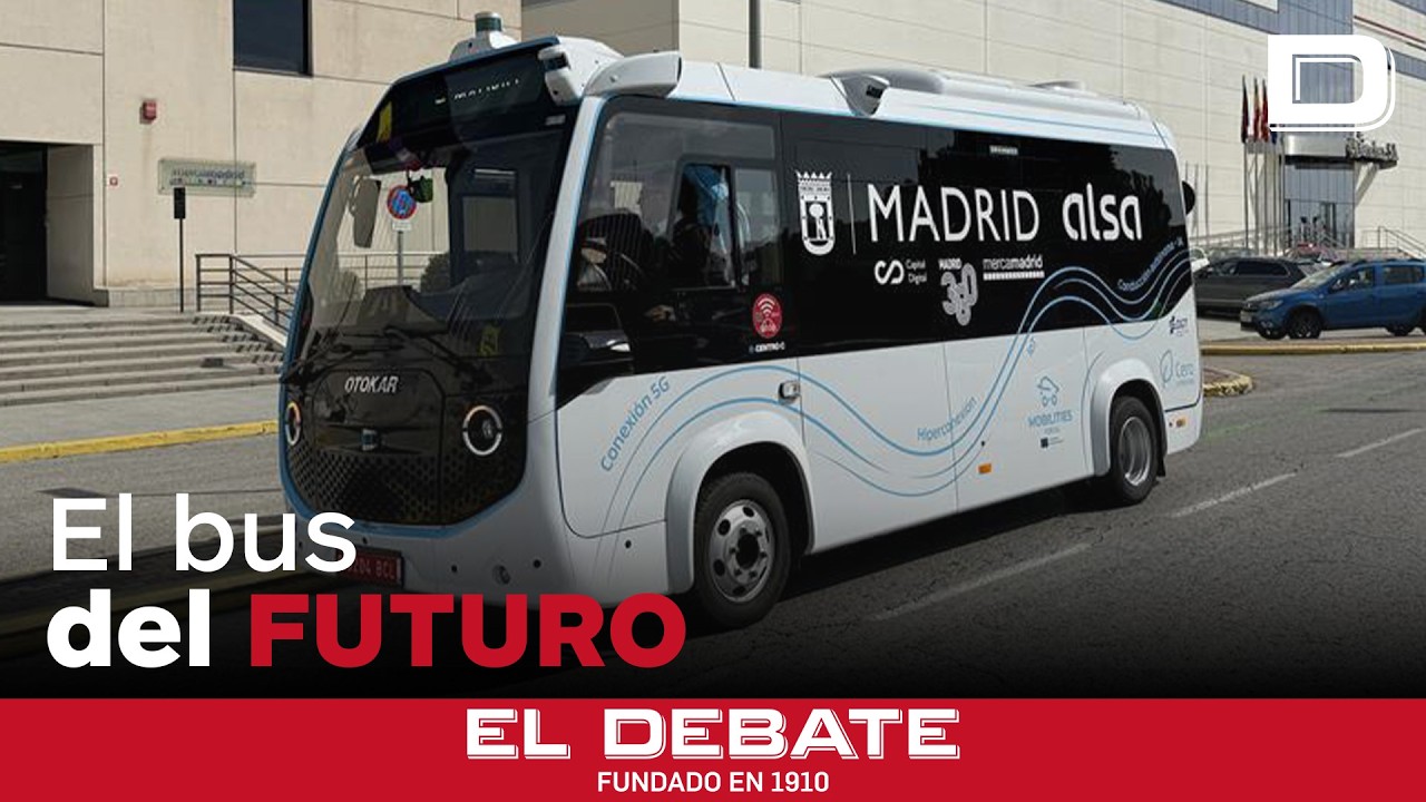 Abordo del bus autónomo que recorre las calles de Mercamadrid: «Es más seguro que una persona»