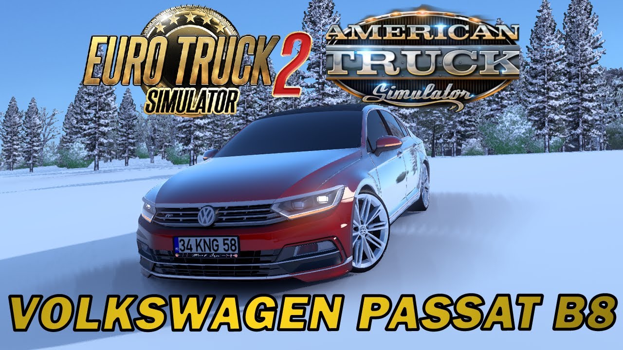 Мод Volkswagen Passat B8 2017 версия 1.2 для Euro Truck Simulator 2 (v1.46.x)