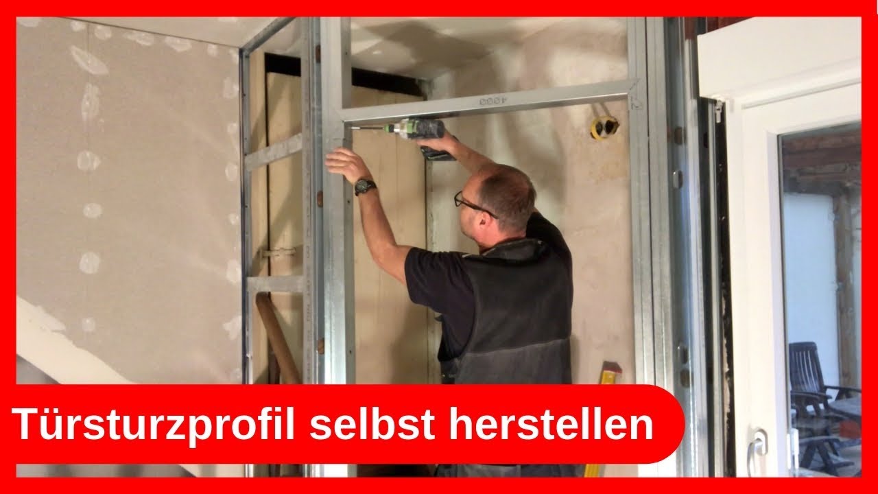 Türsturz Profil Metall Ständerwand selbst herstellen / Trockenbau - Dachausbau DIY