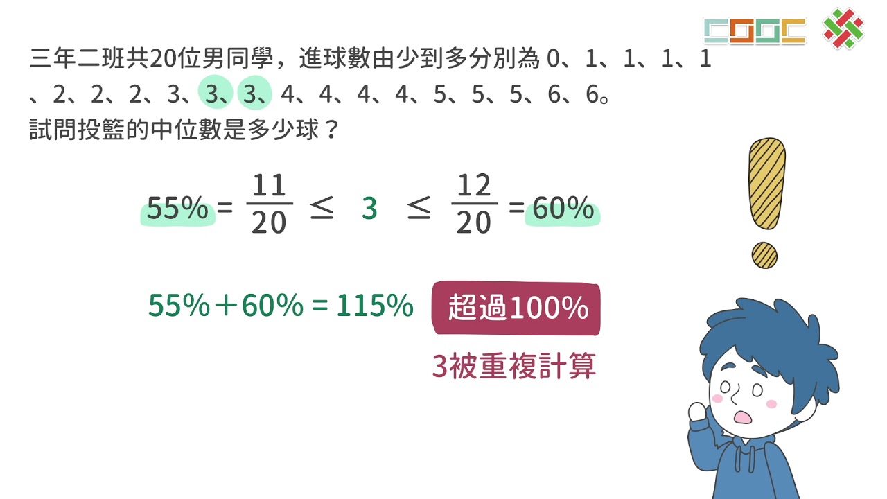 108新課綱｜高一數學｜【觀念】百分位數的概念