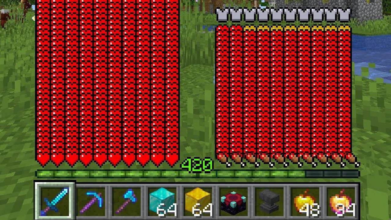 Minecraft UHC but death = infinite health..