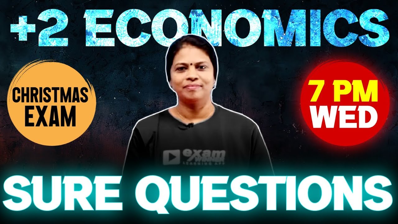 +2 Economics Christmas Exam | Sure Questions | Exam Winner +2 Commerce
