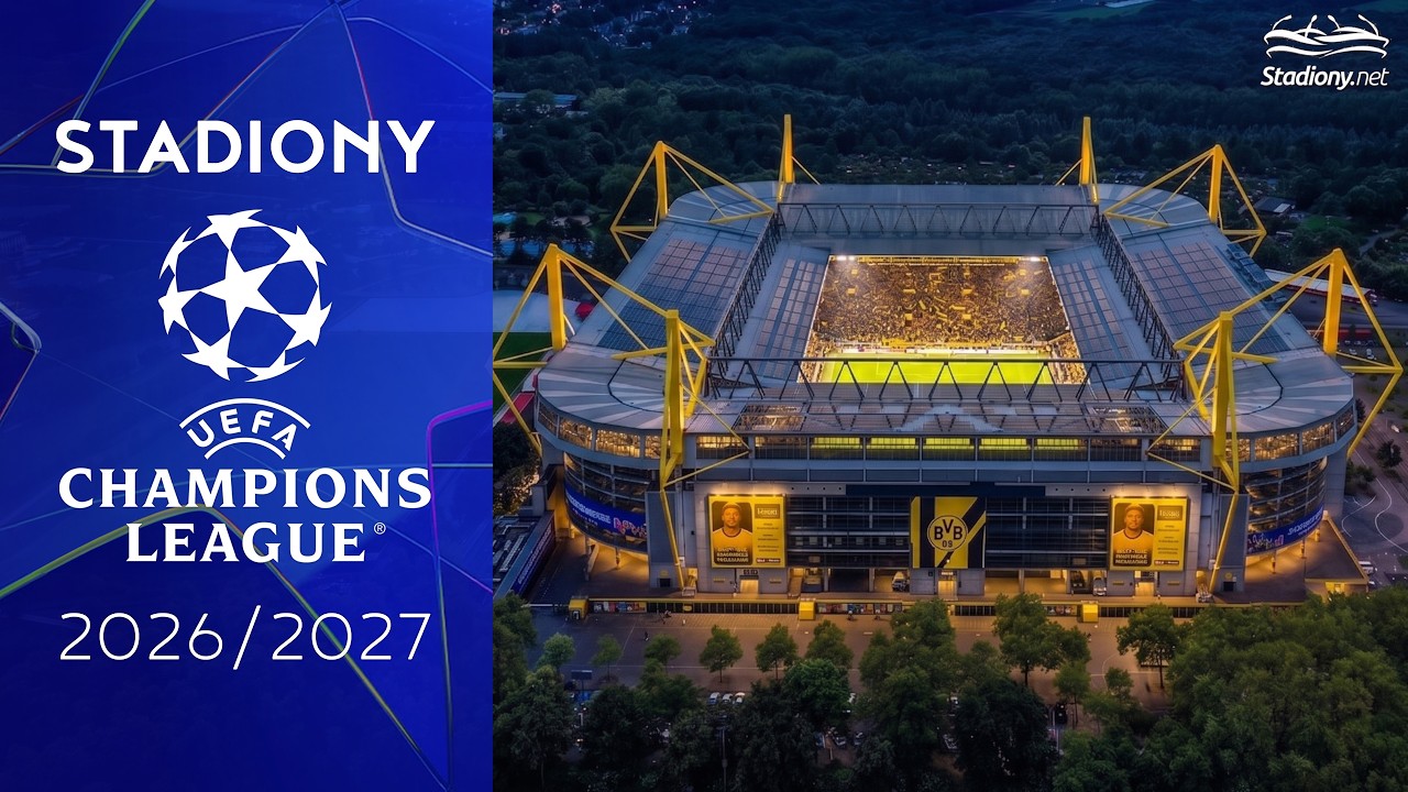 Stadiony Ligi Mistrz&oacute;w OD NAJMNIEJSZEGO DO NAJWIĘKSZEGO 