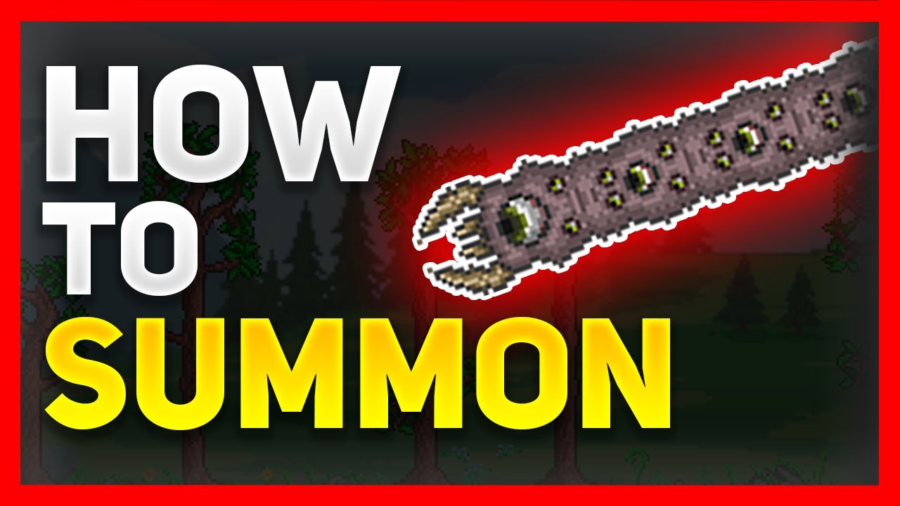 How To Summon The EATER OF WORLDS in Terraria!