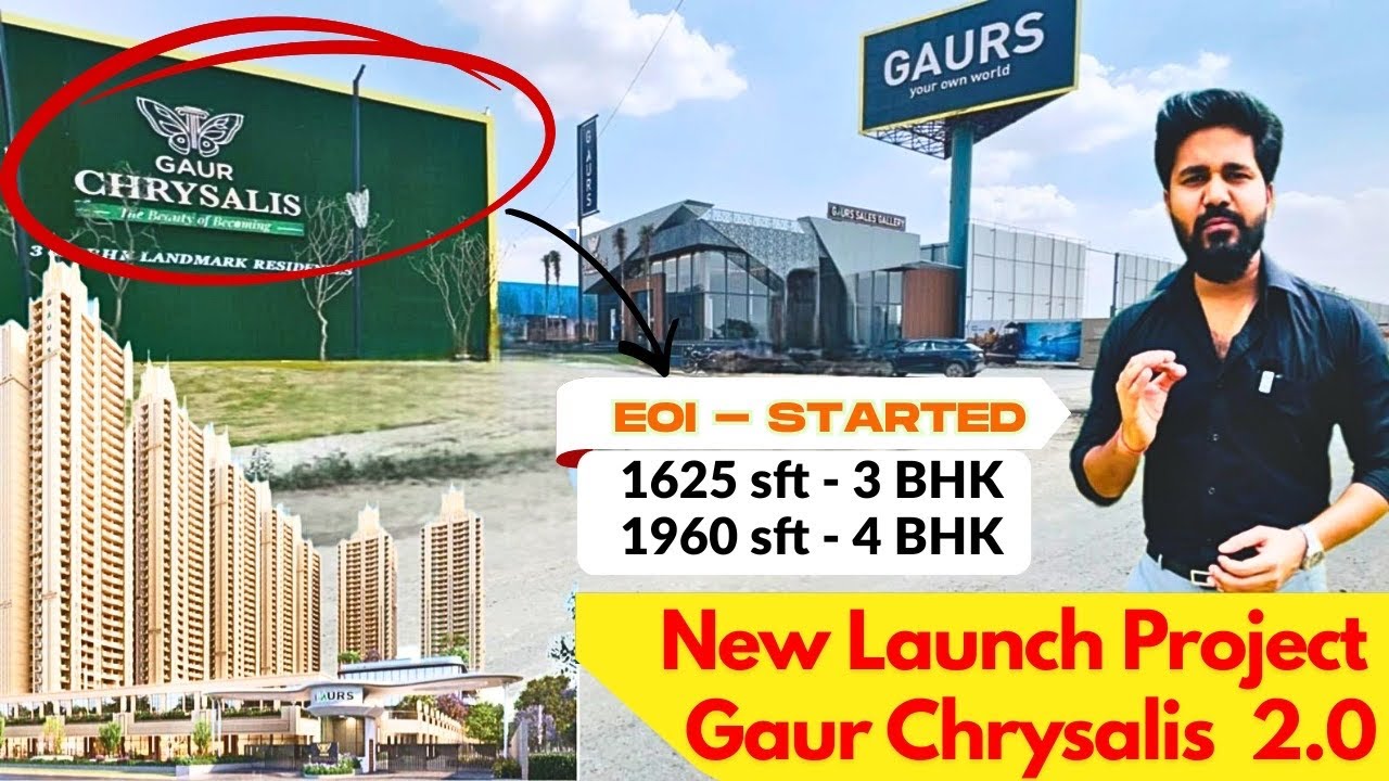 Gaur New Launch Project On Yamuna Expressway Sector-22D | Gaur Chrysalis 2.0 |☎️8009358570 #gaur
