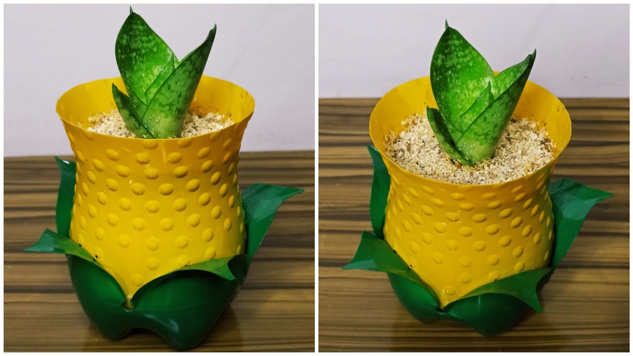 DIY SMALL PLASTIC BOTTLE POT