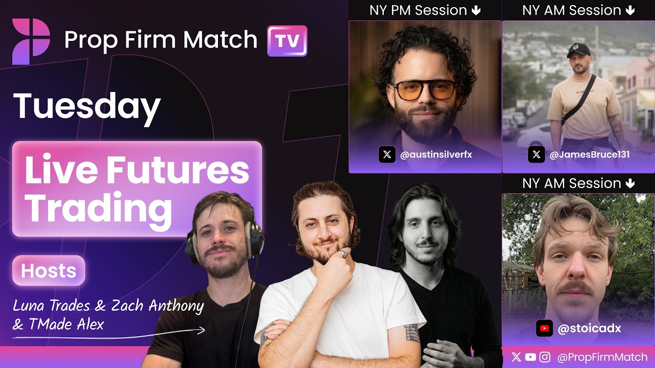 LIVE Futures Trading | London & New York Session | Prop Firm Match TV