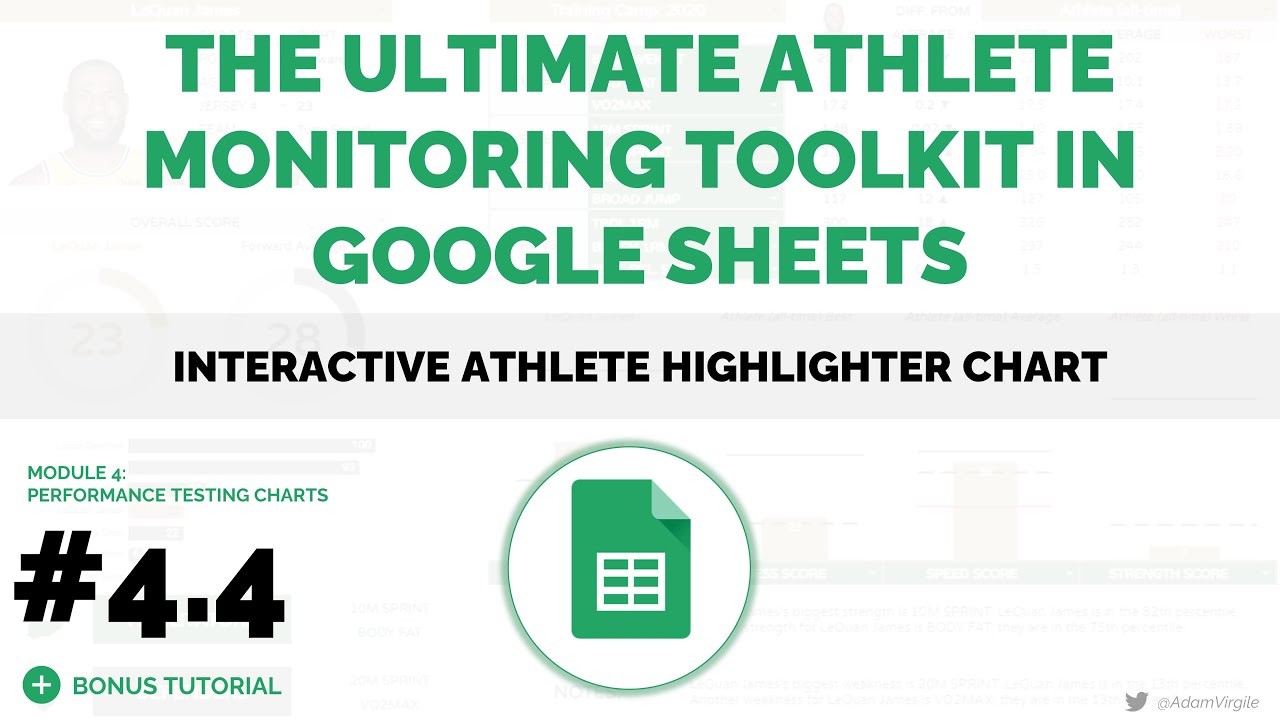 UAMT in Google Sheets #4.4 - Interactive Athlete Highlighter Chart