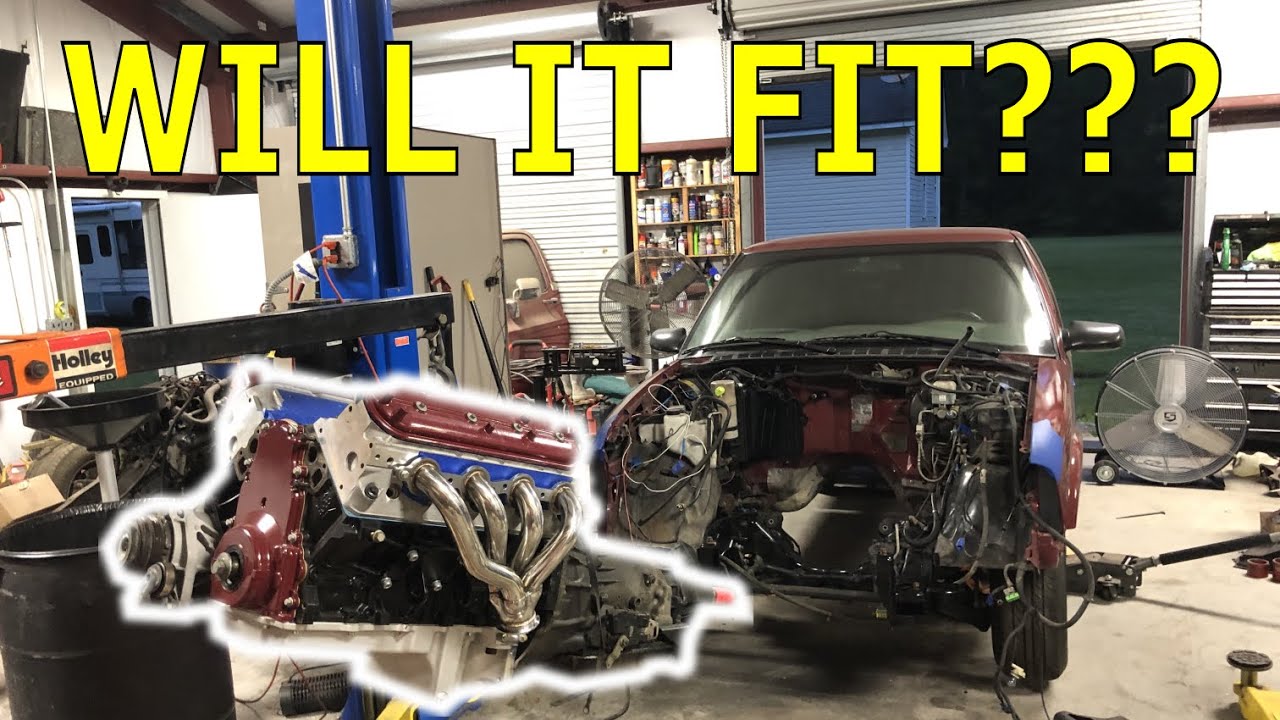 S10 LS SWAP PT 8: Installing the ENGINE and TRANSMISSION