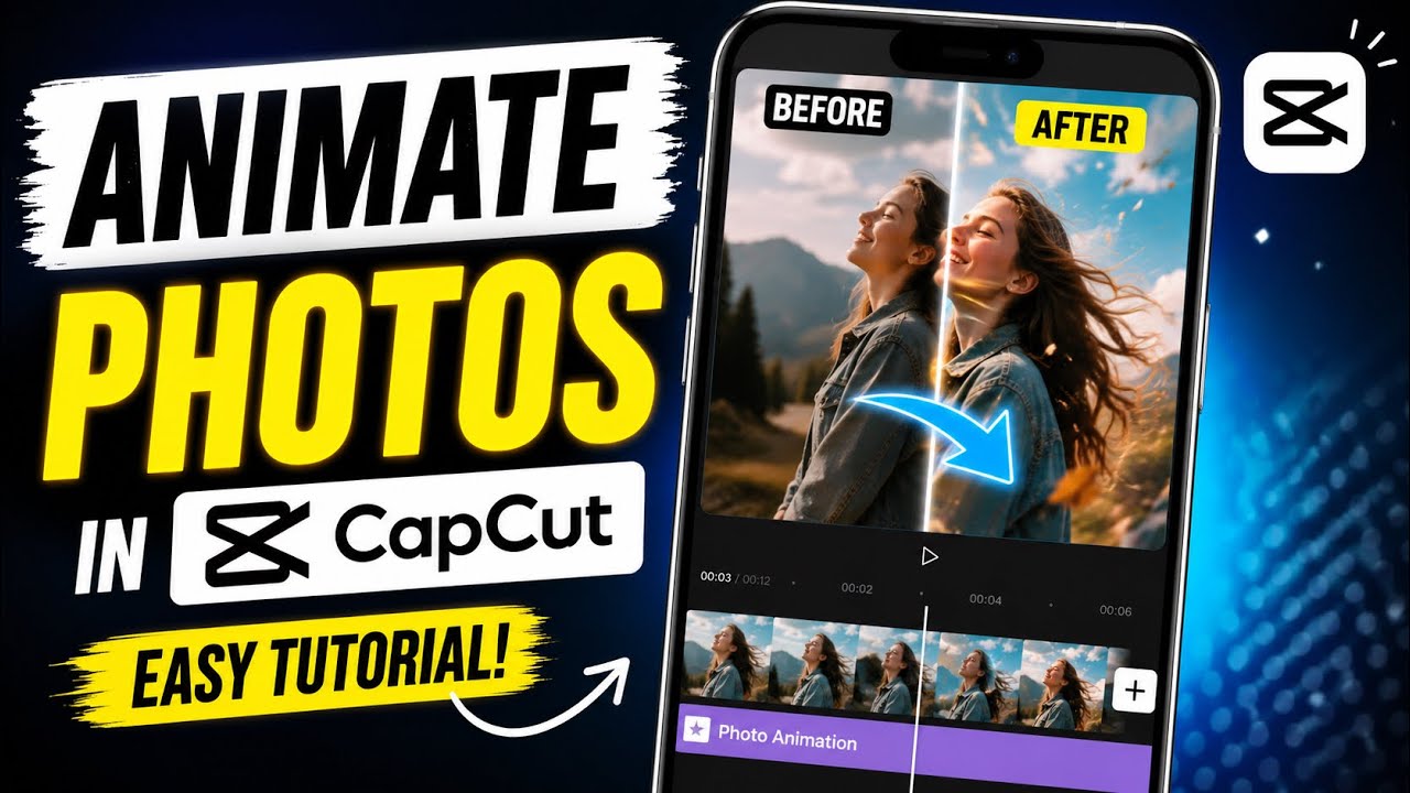 How to Animate Photos in CapCut on iPhone | Easy Photo Animation Tutorial