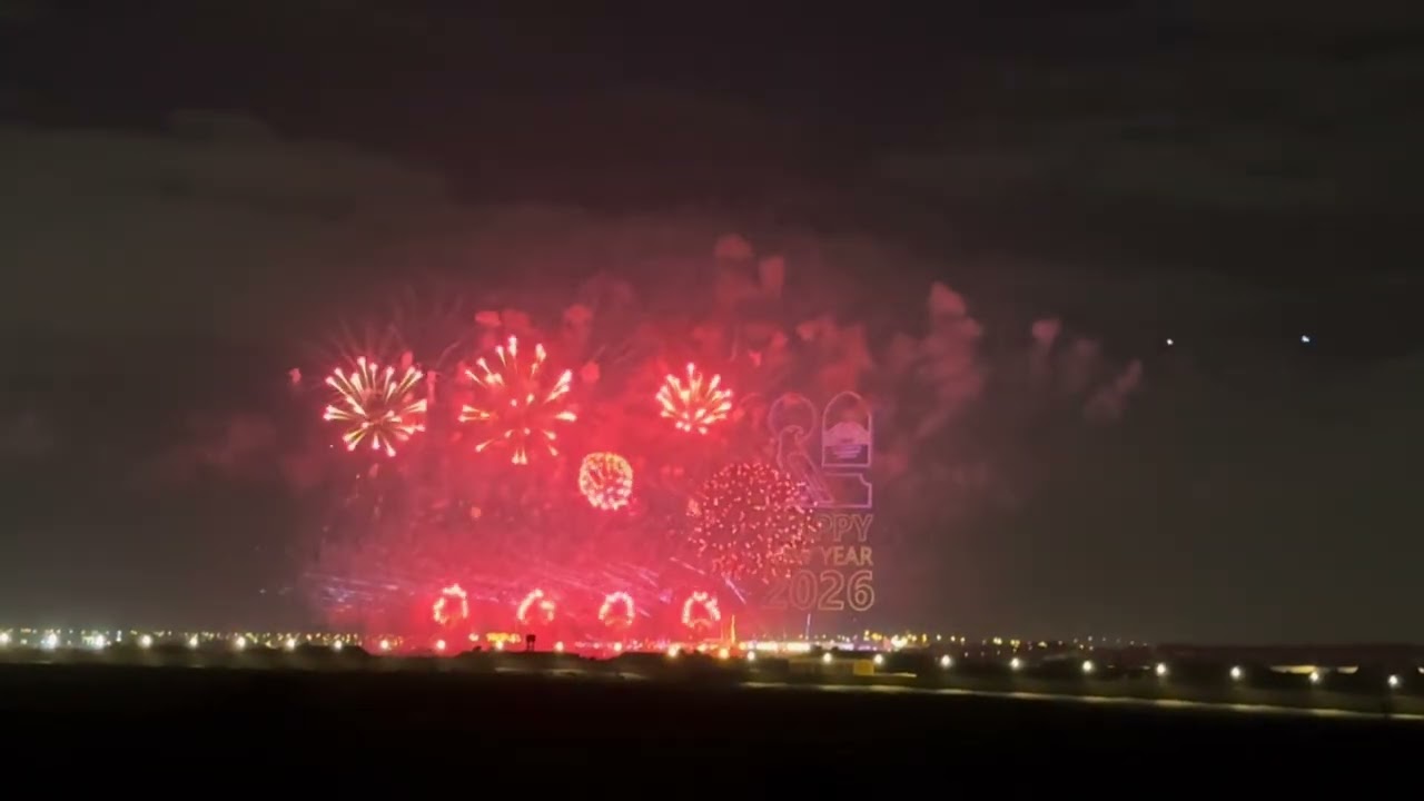 World record breaking fireworks at abu dhabi new year!
