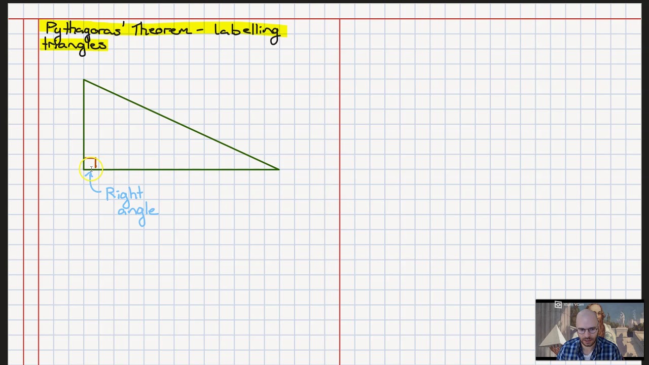Pythagoras' Theorem - Labelling Sides