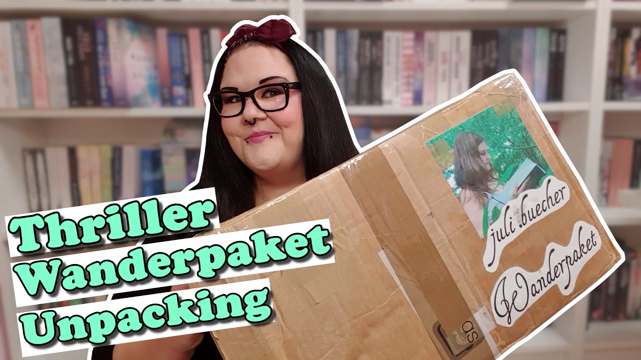 Ein ganzer Karton voll spannender Bücher | Thriller Wanderpaket Unpacking
