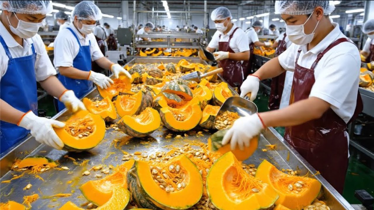 Amazing Pumpkin Drink Factory in korea Inside the Food and Beverage Production Line | #PumpkinDrink