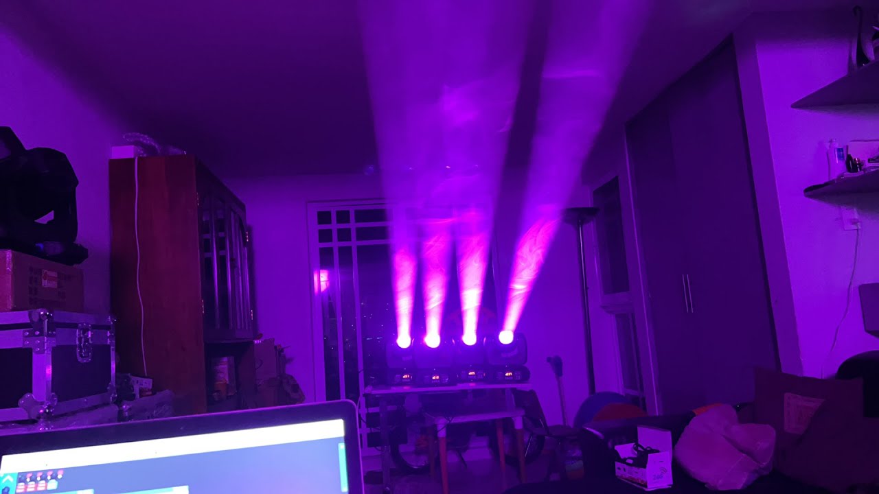 4 Cabezas Robóticas Led Beam + Gobos + Prisma 100 Watts REALES en Case Mauricio renovando ilumnación