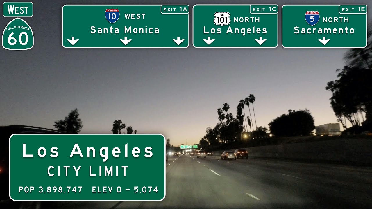 Twilight Joyride into Downtown Los Angeles [4K 60fps]