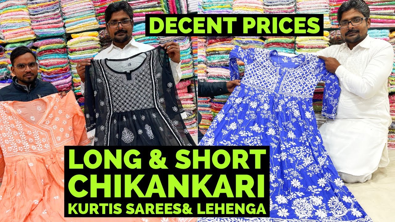 Low Priced Chikankari Suits, Sarees & Lehengas At Global Chikan Handicrafts. Both Retail & Wholesale