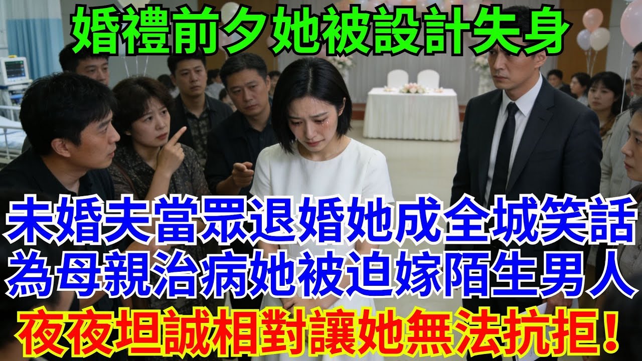 婚禮前夕，她被設計失身，未婚夫當眾退婚更讓她成了全城笑話，為給母親治病，她被迫嫁給陌生男人，夜夜坦誠相對時她才發現他炙熱的愛意，讓她無法抗拒！#女性成長#情感故事#都市心事#她視角敍事