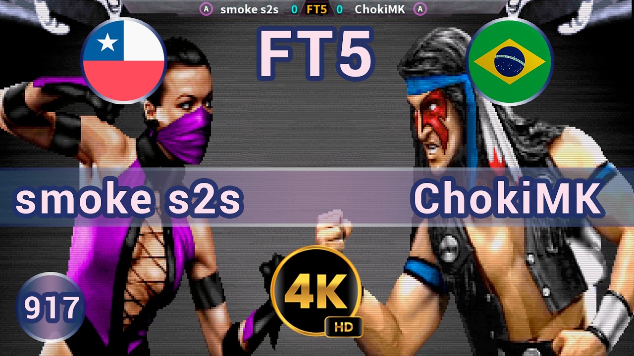 UMK3 - 🇨🇱 smoke s2s vs ChokiMK 🇧🇷  FT5 / 4K 60 FPS #umk3 #ultimatemortalkombat3 #t99h #fightcade