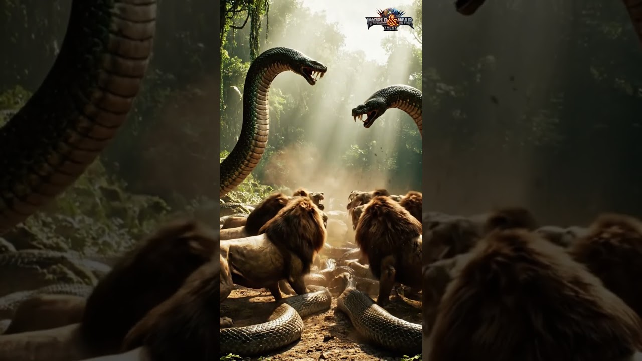 King Kong & Lions Face the Medusa’s Snake Army 