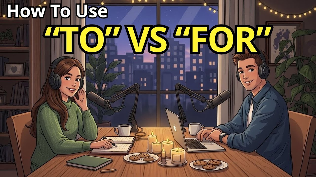 How to Use To vs For in English | Real Conversations for Everyday English | English Podcast