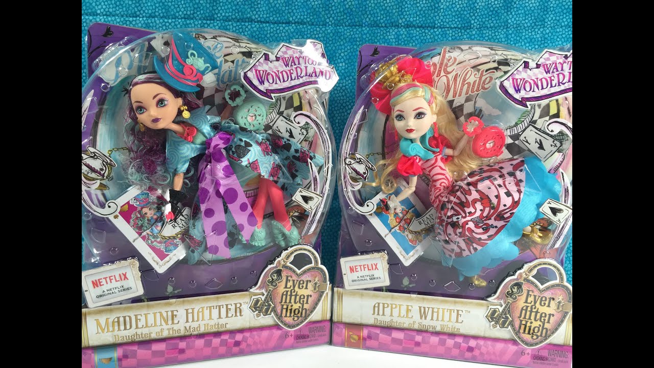 Ever After High Way To Wonderland Apple White Madeline Hatter Doll Unboxing | PSToyReviews