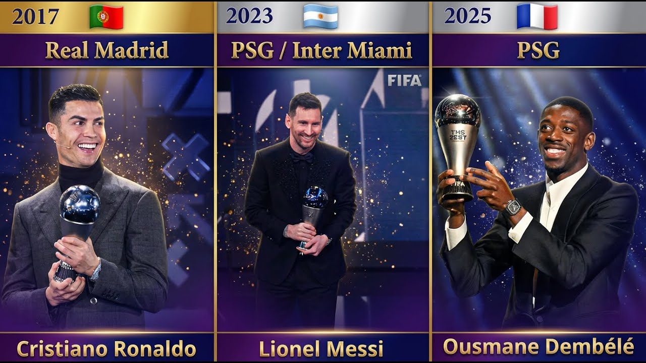 The Best FIFA Player of the Year Award All Winners (1991-2025)