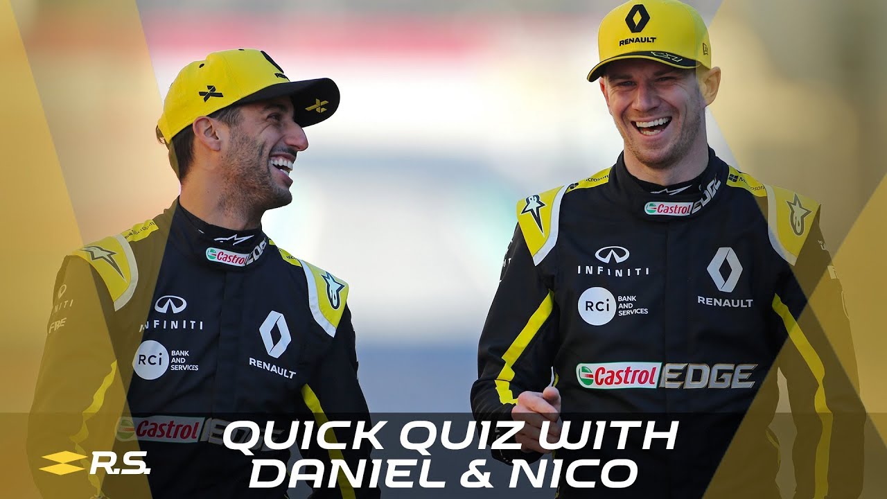 Quick Quiz with Daniel Ricciardo and Nico Hülkenberg