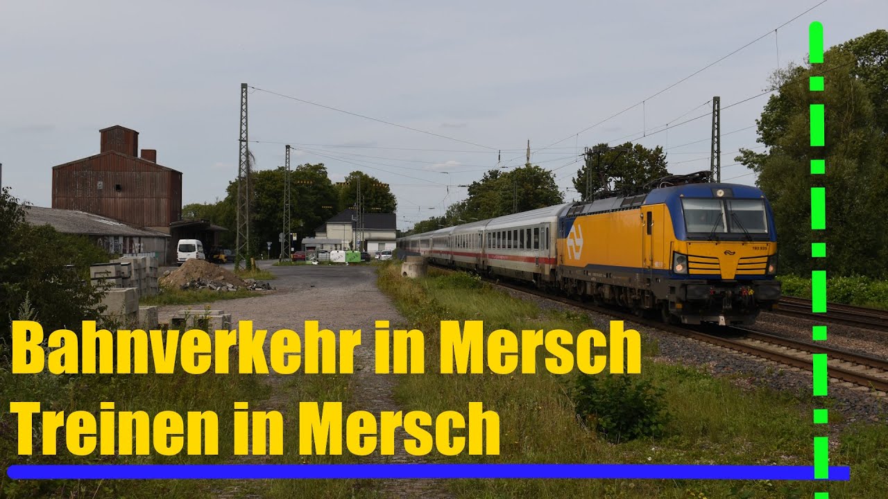 Bahnverkehr in Mersch ~ Treinen in Mersch