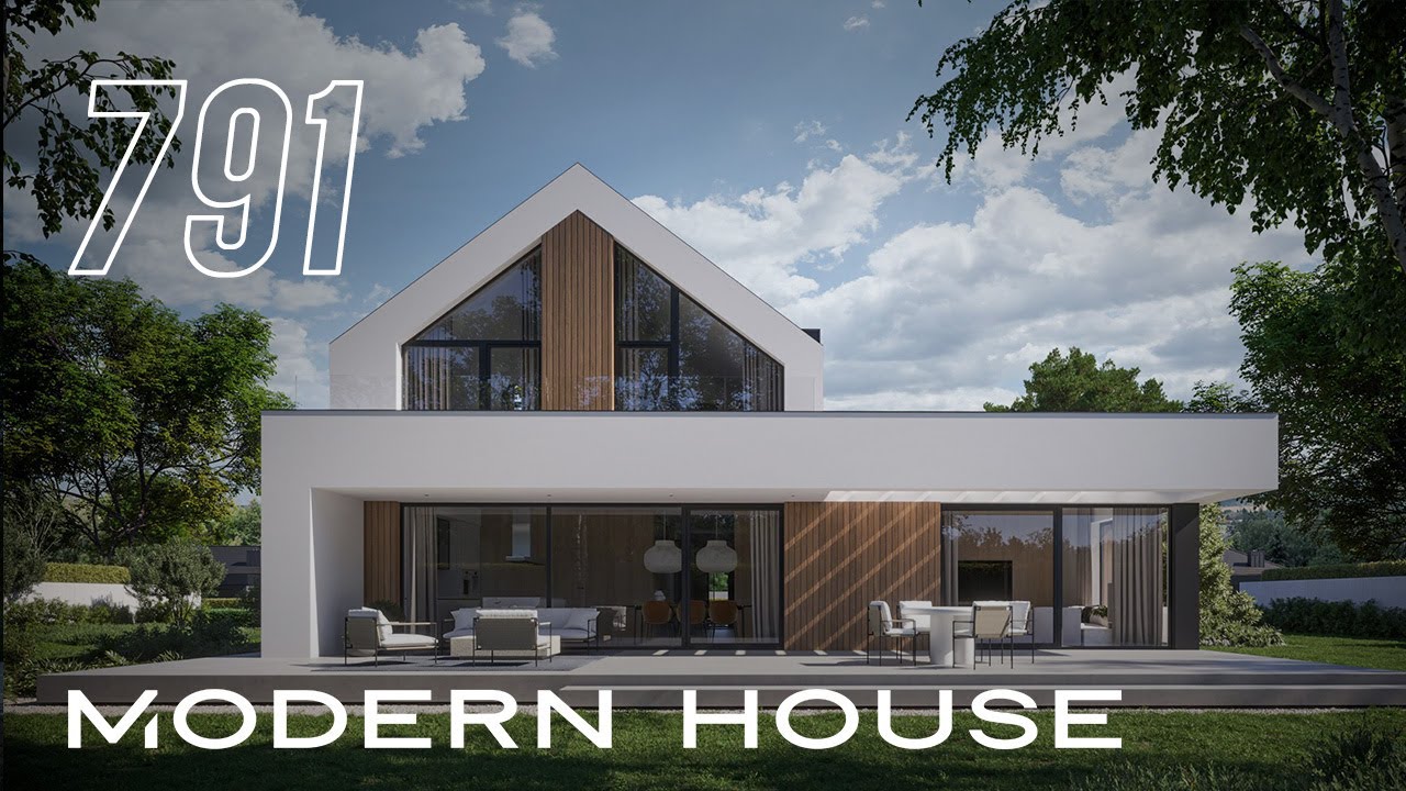 MODERN HOUSE NewHouse 791 - projekt domu w stylu nowoczesnej stodoły