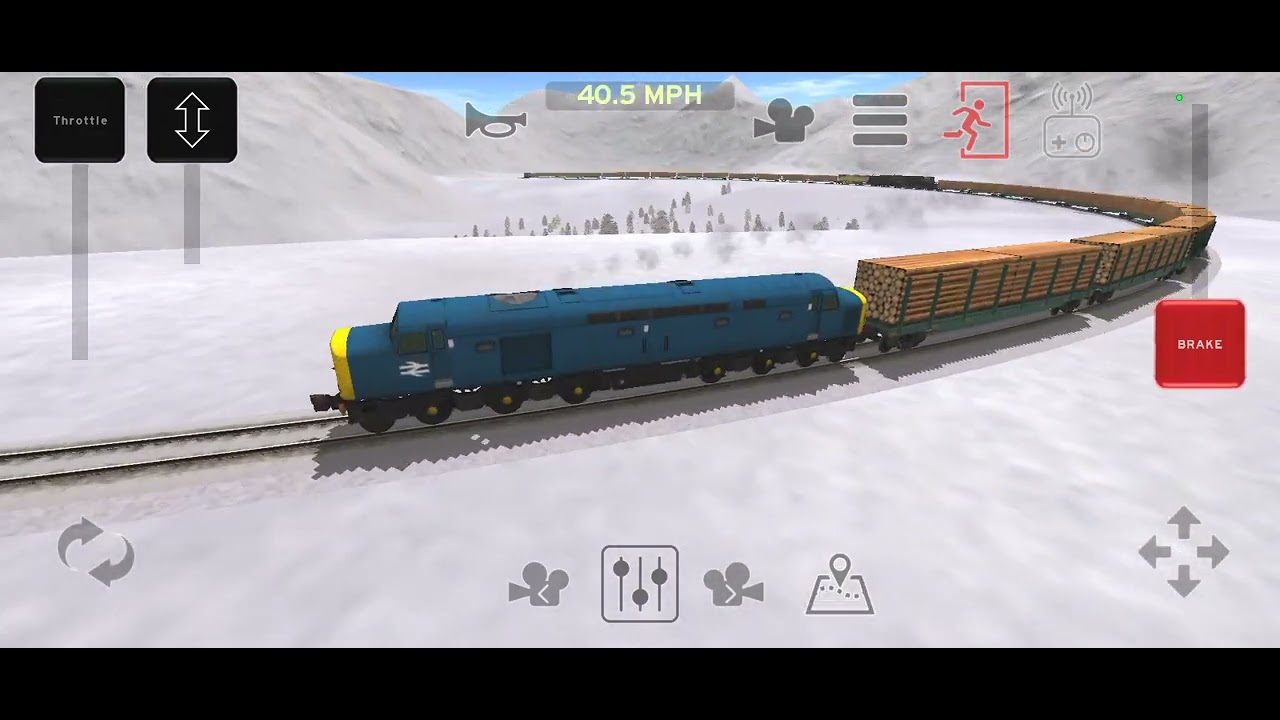Long train with new diesel