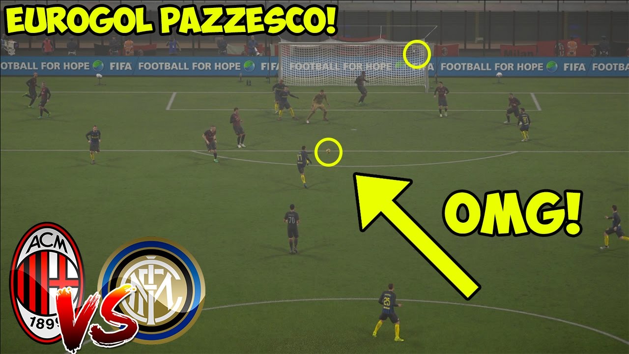 EUROGOL ASSURDO! MILAN - INTER | PRONOSTICO FIFA 17 [GAMEPLAY ITA]