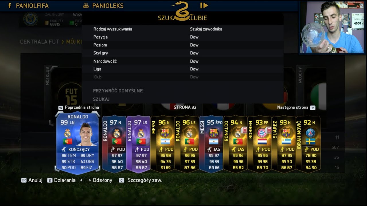 M&Oacute;J NAJLEPSZY KLUB FUT15!!!! CR7 x5 MESSI x2