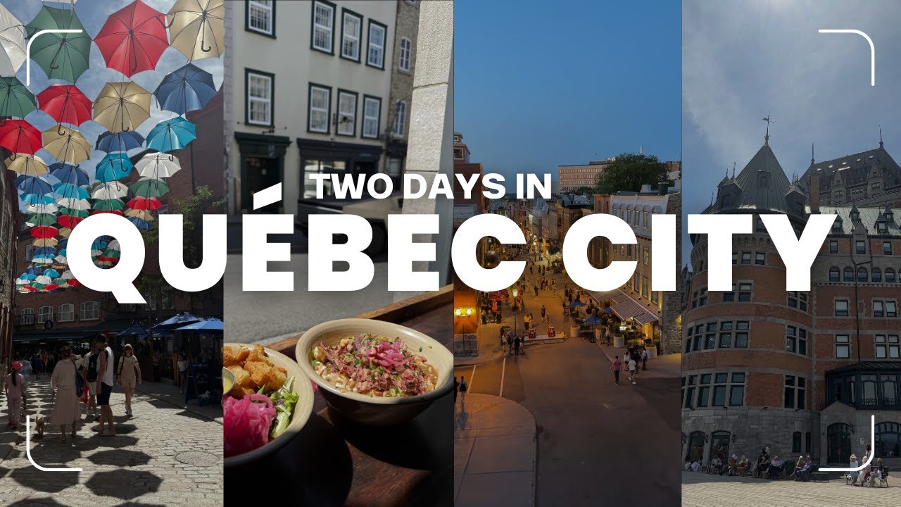Two Days in Québec City | Québec City Travel Vlog | Poutine, Waterfalls & Old Town