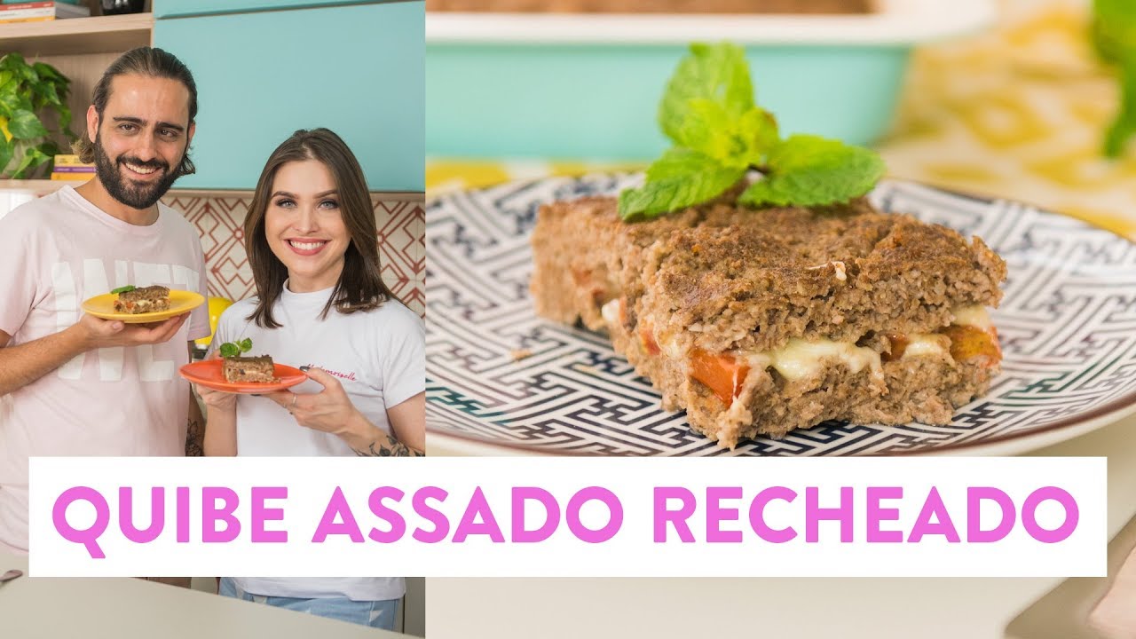 Receita de quibe assado recheado | O Chef e a Chata