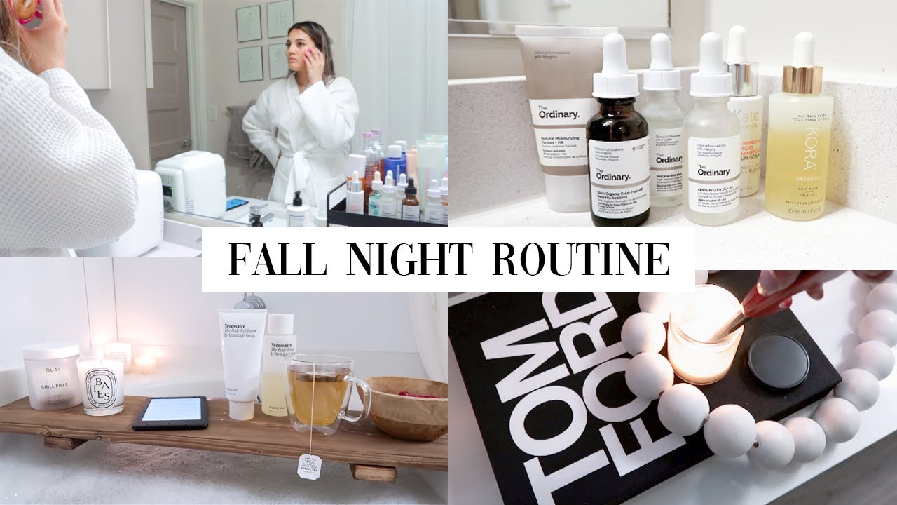 COZY FALL NIGHT ROUTINE 🍂 chill self-care night routine 2020