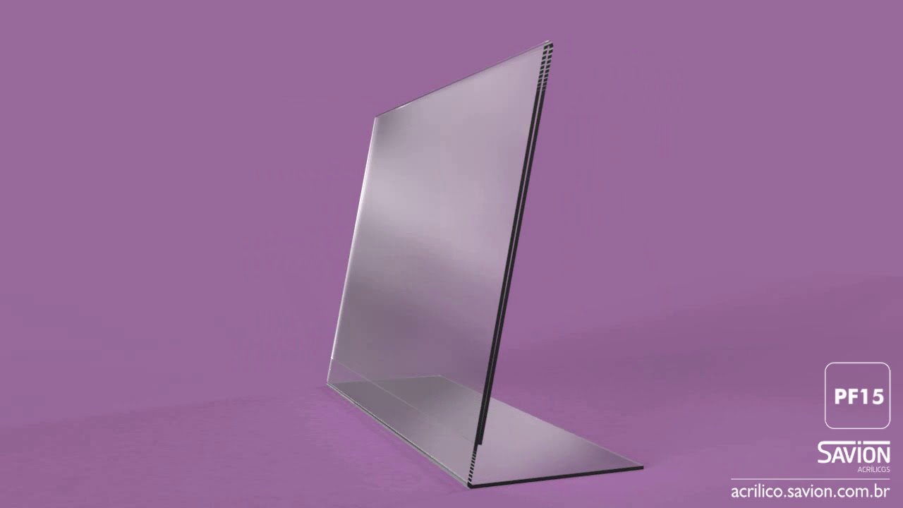 Display em para folheto A4 horizontal PF15 - Savion Acrilicos