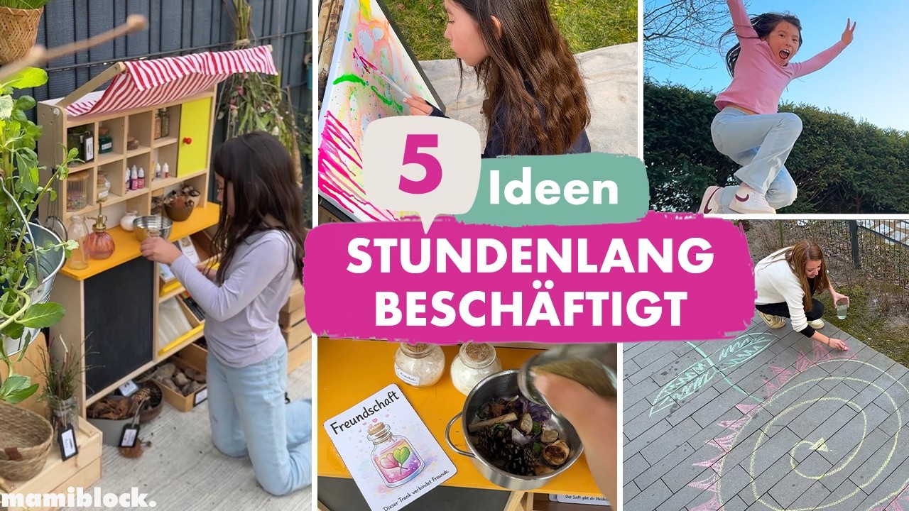 5 Outdoor-Ideen, die Kinder im Garten stundenlang beschäftigen | mamiblock