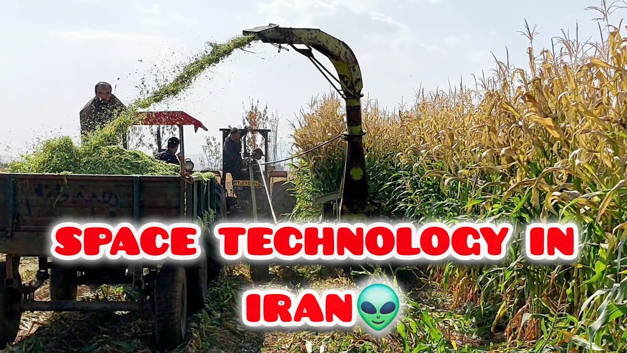 The presence of space technology in corn and fodder harvesting👽