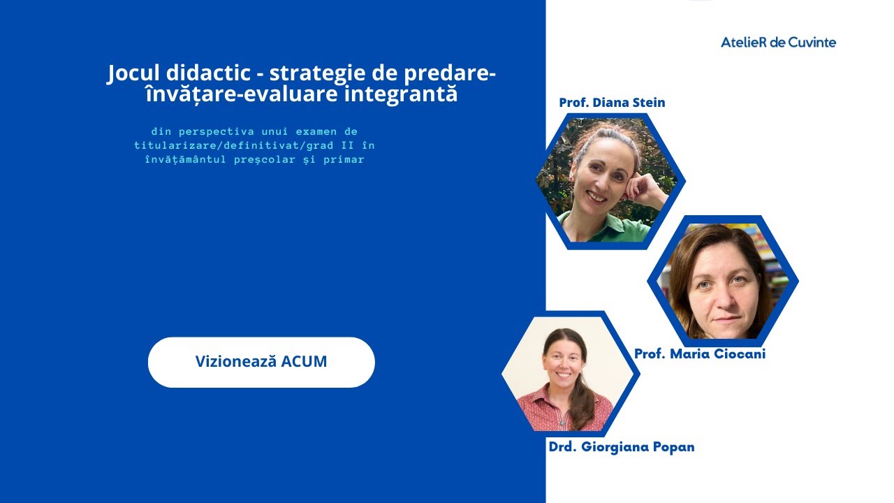 Jocul didactic - strategie de predare-învățare-evaluare integrantă