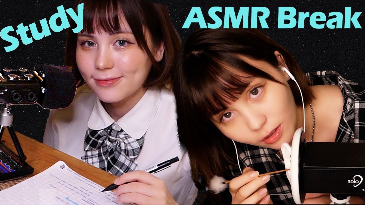 Лучшая учеба со мной ASMR📚 Таймер Pomodoro и многослойные триггеры ASMR с перерывами